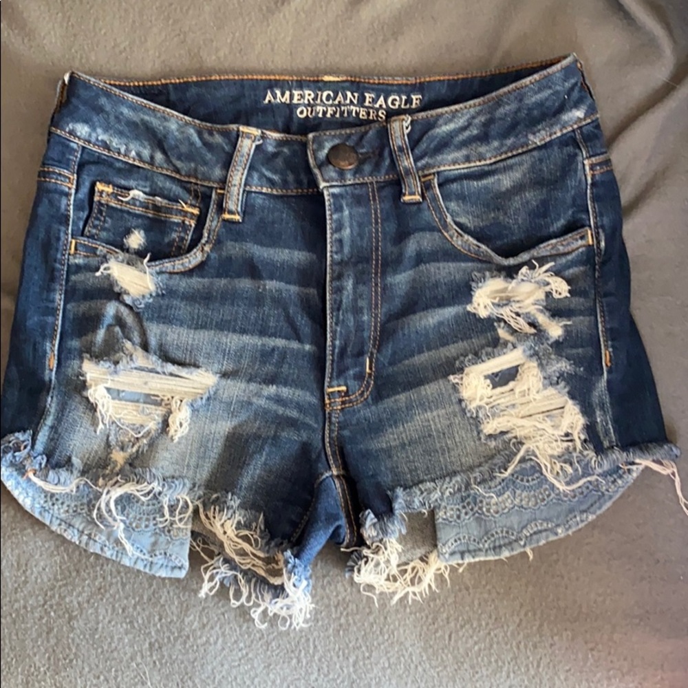 AE high rise shorts